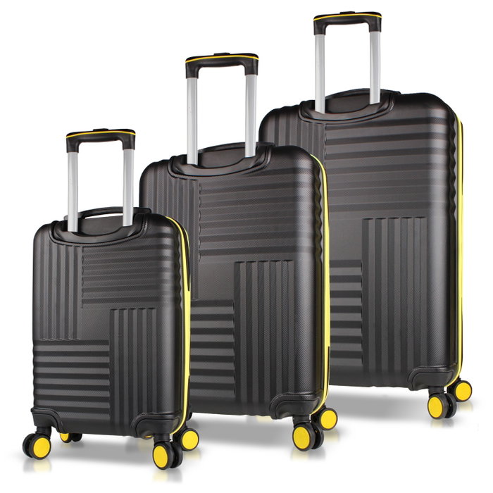 Zoozie Bags Set de maletas de 3 piezas en negro